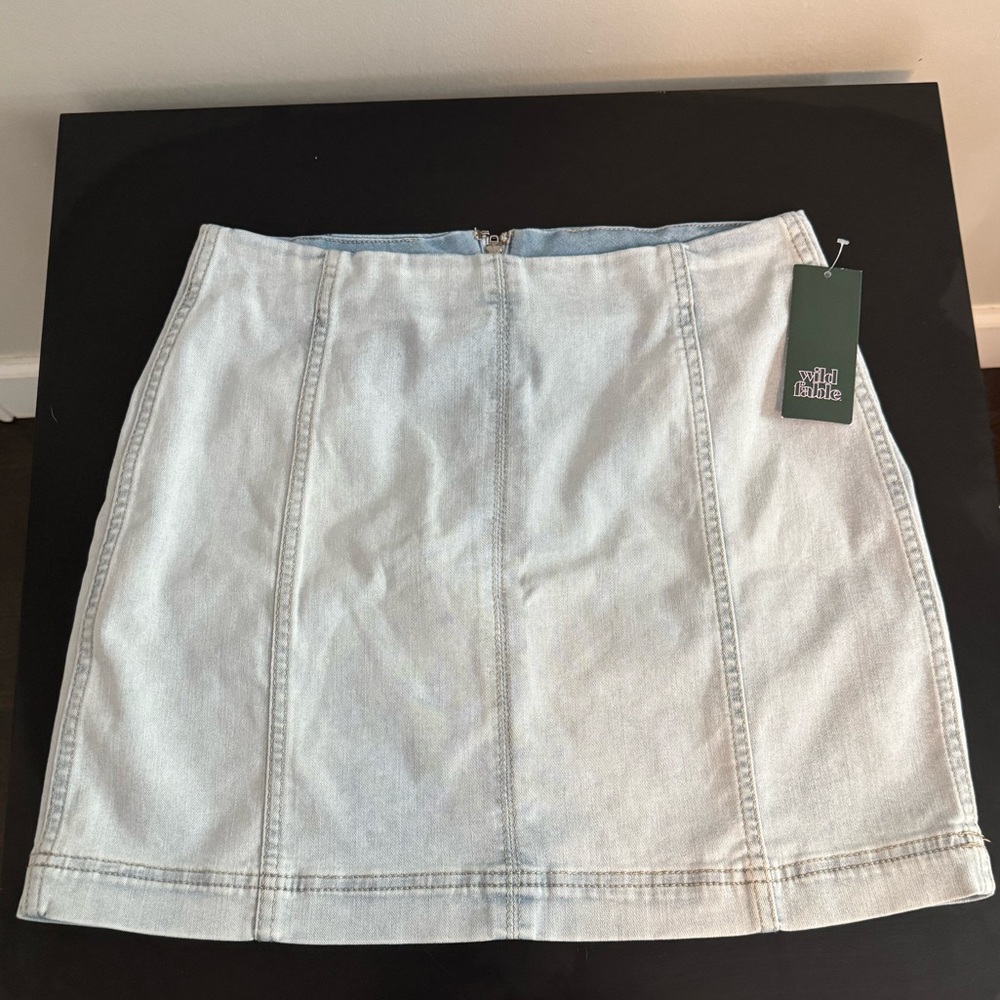 Wild Fable Light Wash Denim Mini Skirt